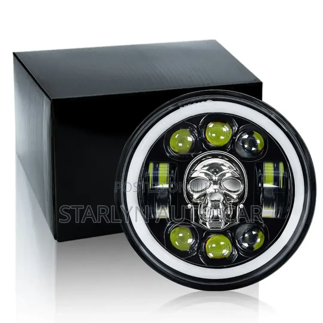 7-Inch Skull Led Headlights – Ultimate Custom Style Performance