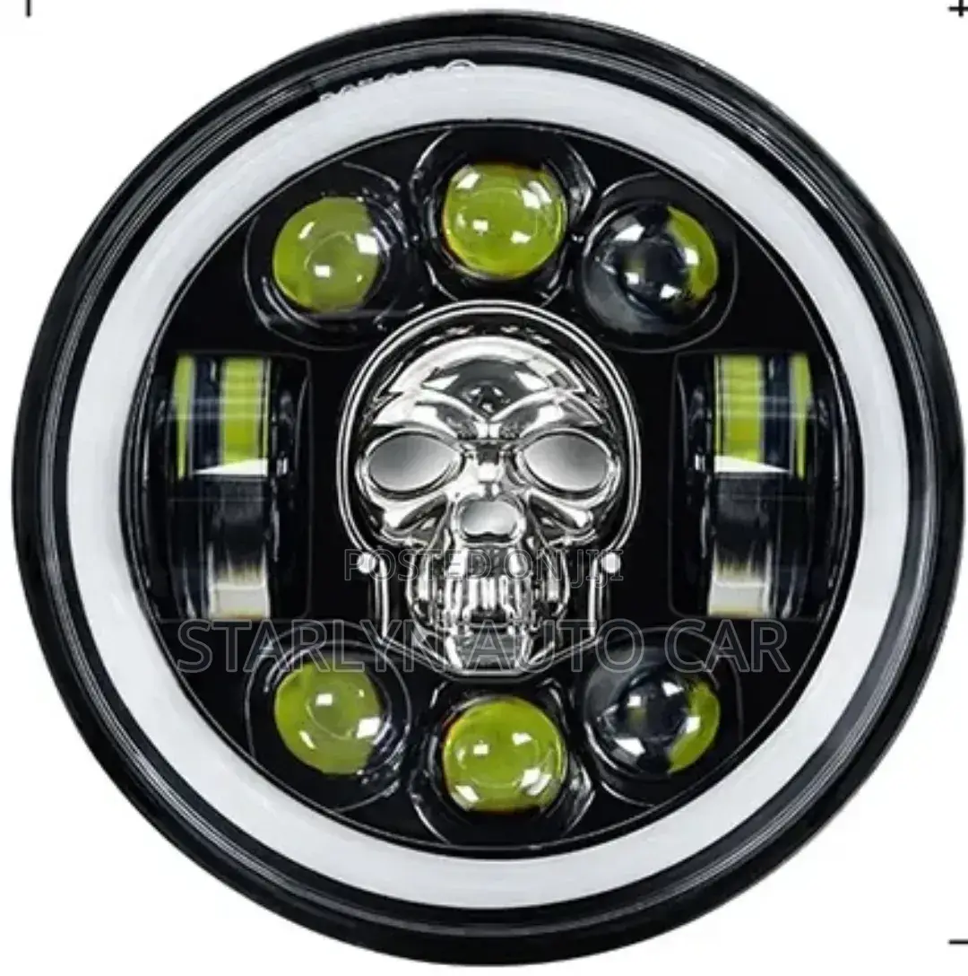 7-Inch Skull Led Headlights – Ultimate Custom Style Performance
