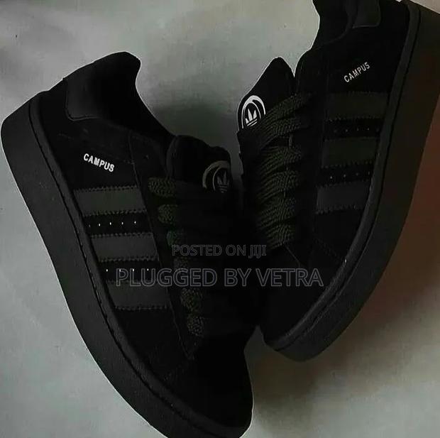 Adidas Campus All Black Shoes/Sneakers.
