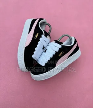 Puma Suede in 'Black,Pink White Colourway '