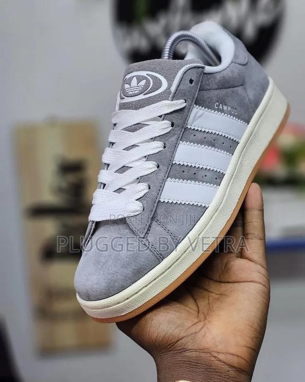 Adidas Campus 00s Sneakers in a Grey and White Colorway.