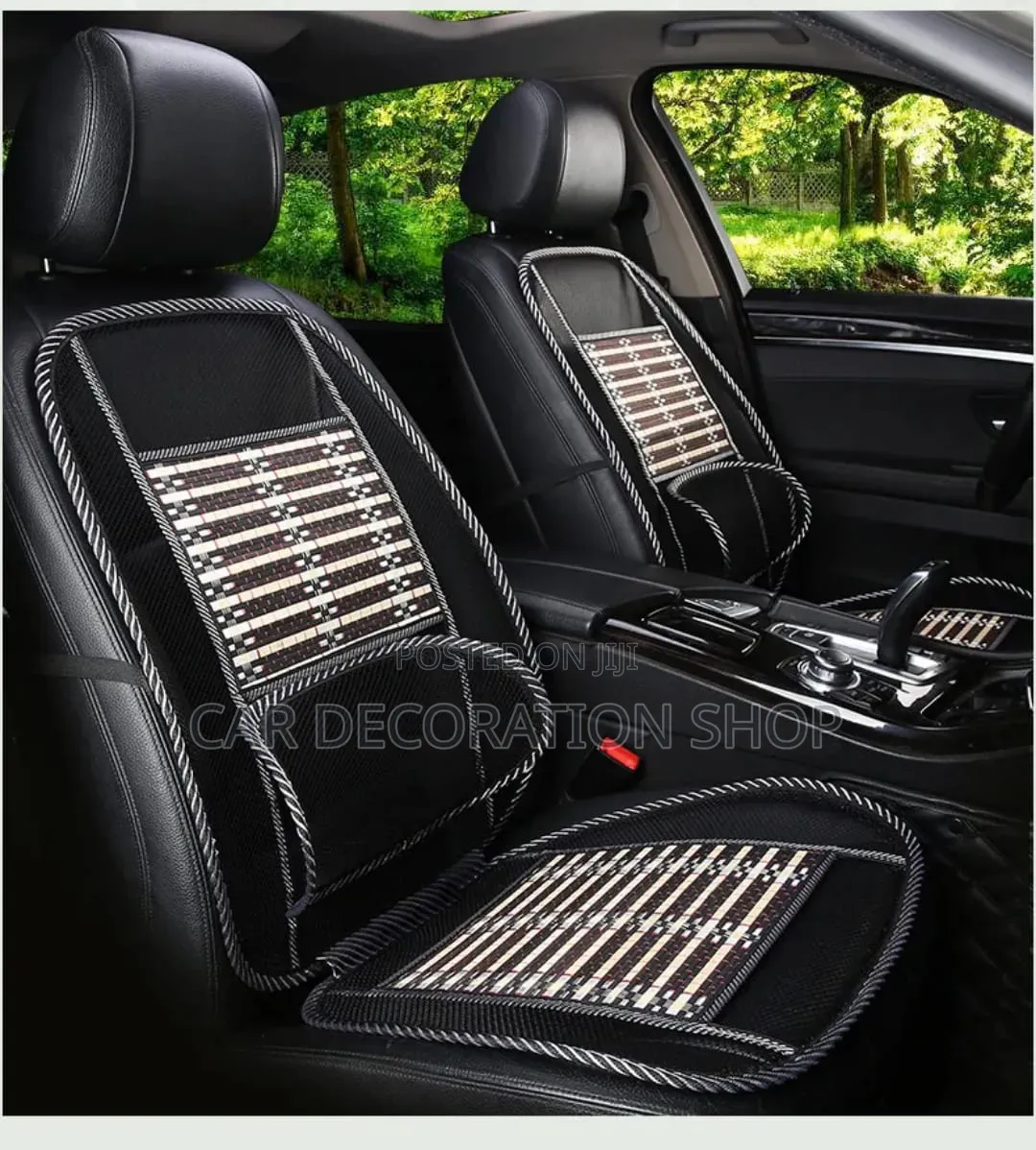 2pc Moisture Resistant Non Slip Design Mesh Seat Top Cushions
