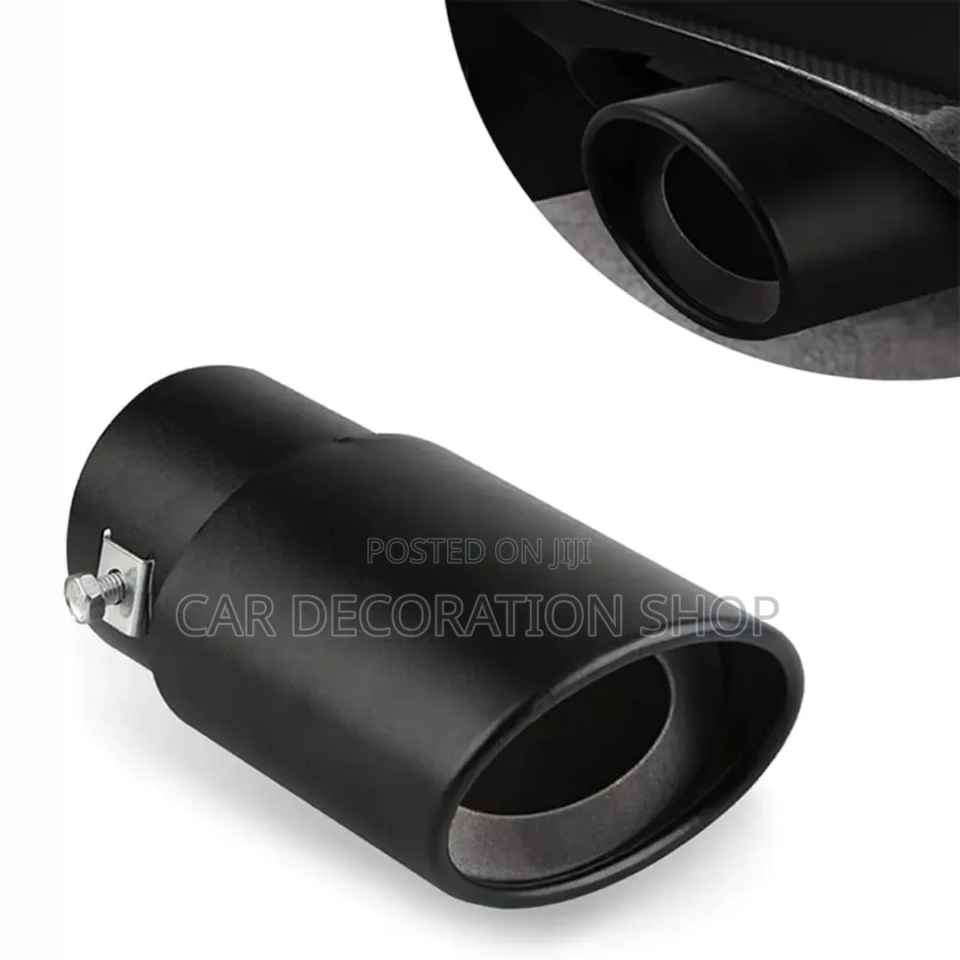 Single Exhaust Tip With Black Costing for Corrosion Resistance