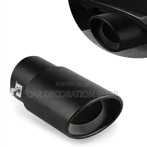 Single Exhaust Tip With Black Costing for Corrosion Resistance
