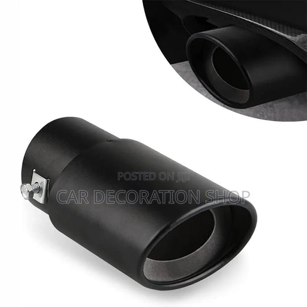 Single Exhaust Tip With Black Costing for Corrosion Resistance