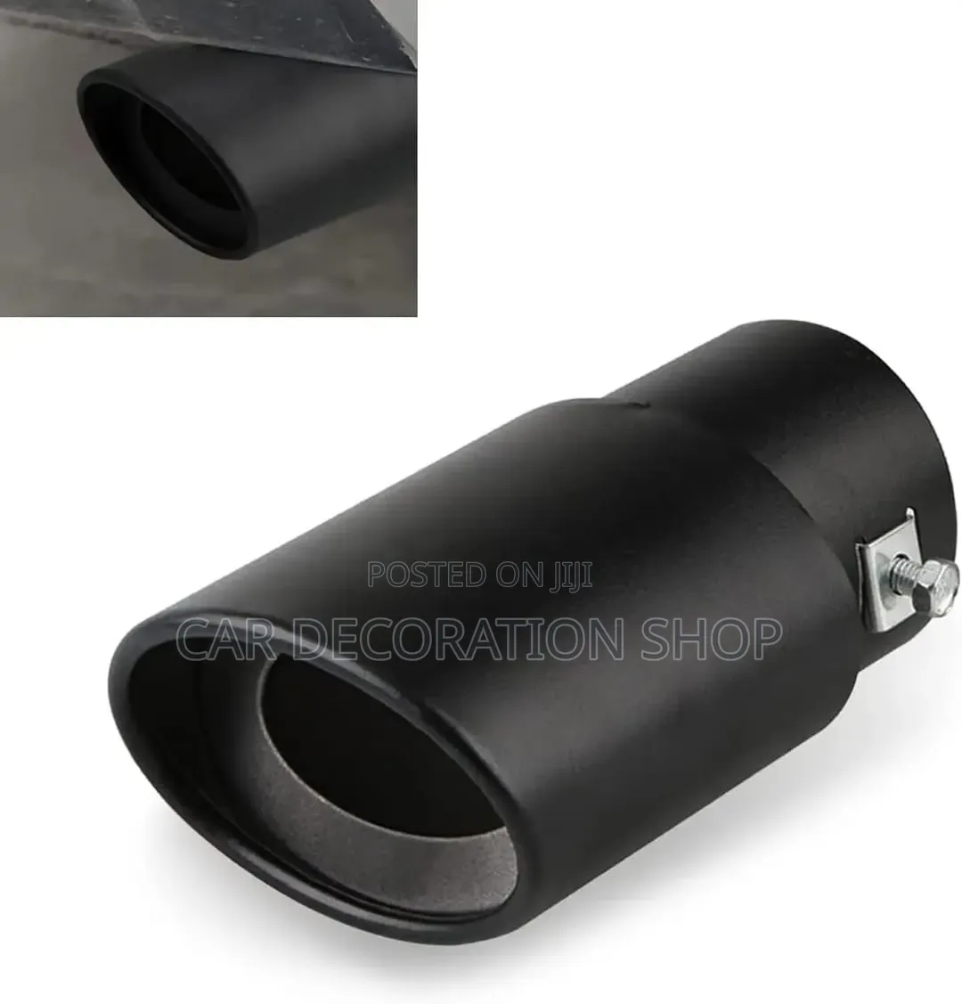 Black Exhaust Tip Protect Original From Damage,Rust With Stylish Look