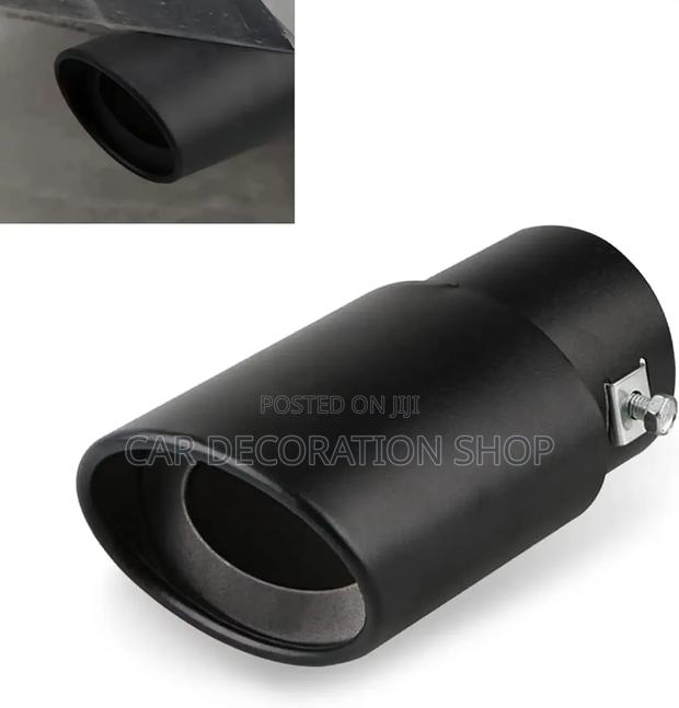 Black Exhaust Tip Protect Original From Damage,Rust With Stylish Look