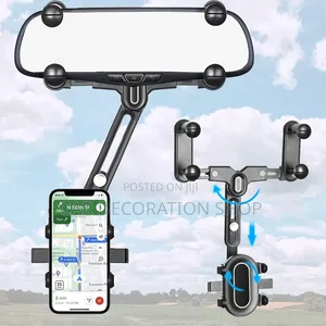 Rearview Clip on Retractable,Telescopic Armlong Adjustable Phoneholder