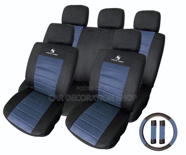 Car Interior Sporty Refresh Look Universal Fit 5 Seater Seat Cover Set