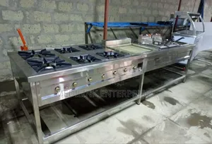 Combined Cooker Unit(6-Burner+Grindle+Impo Double Fryer)