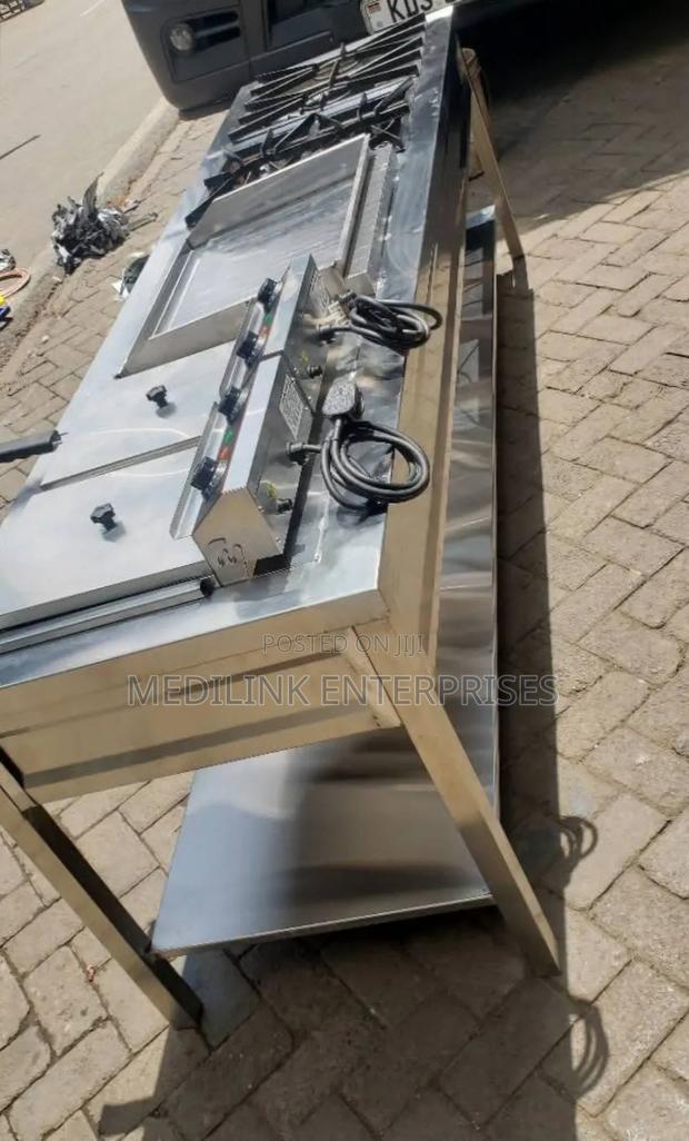 Commercial Kitchen Combined Unit(2 Fryer+Grindle+4 Burner