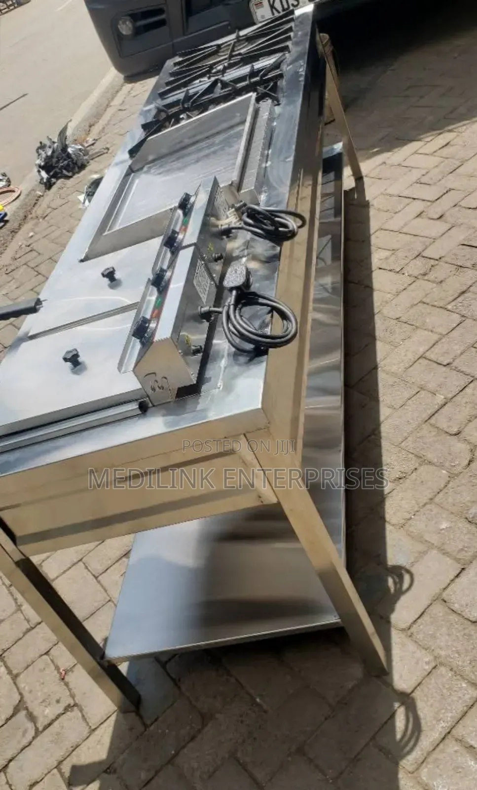 Commercial Kitchen Combined Unit(2 Fryer+Grindle+4 Burner