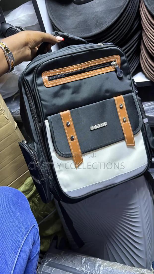 Black White Heavy Capacity School Bag Backpack Grade 1 to Grade 4