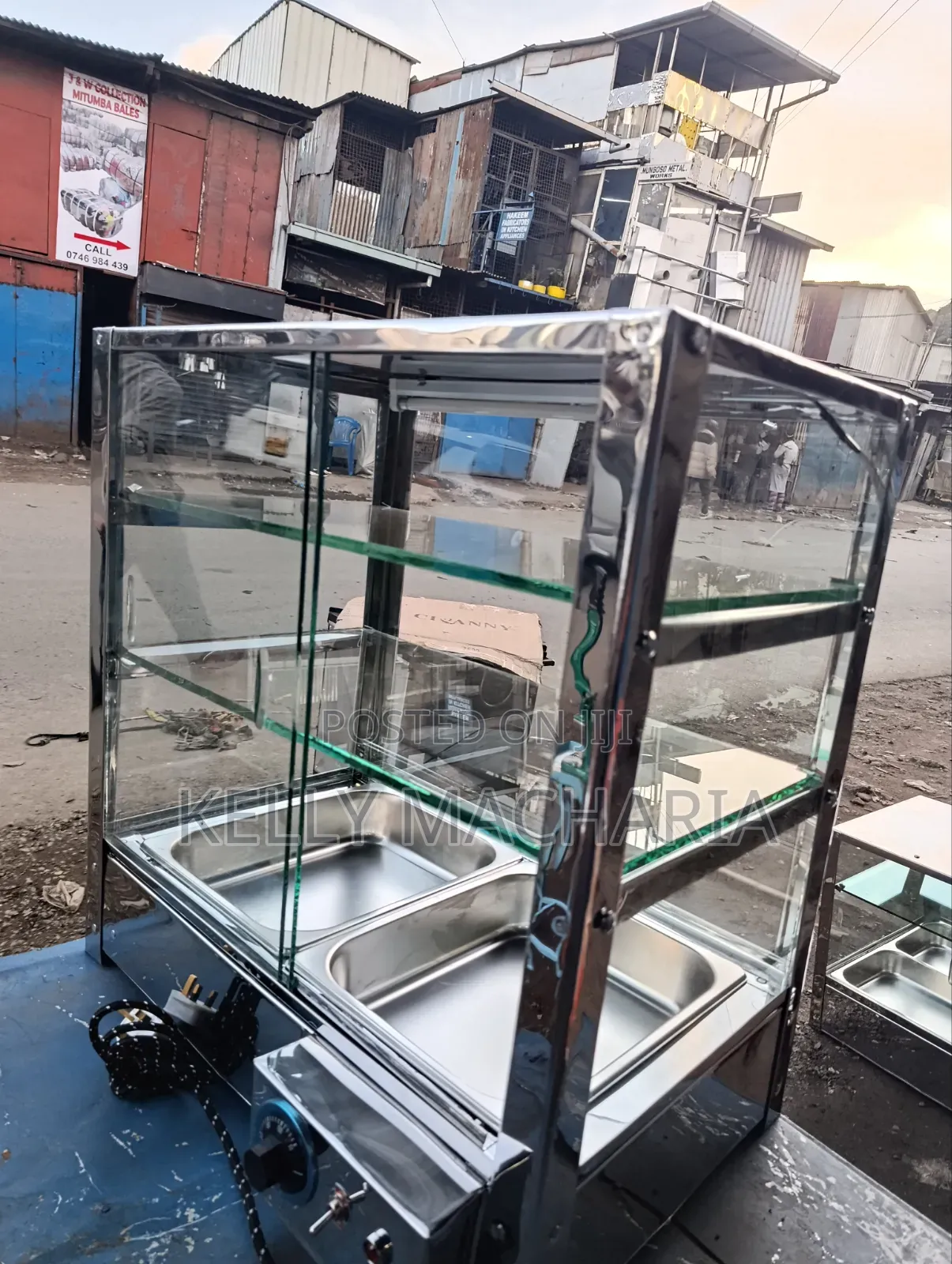 Stainless Three Layers Medium Sizes Food Warmers and Display