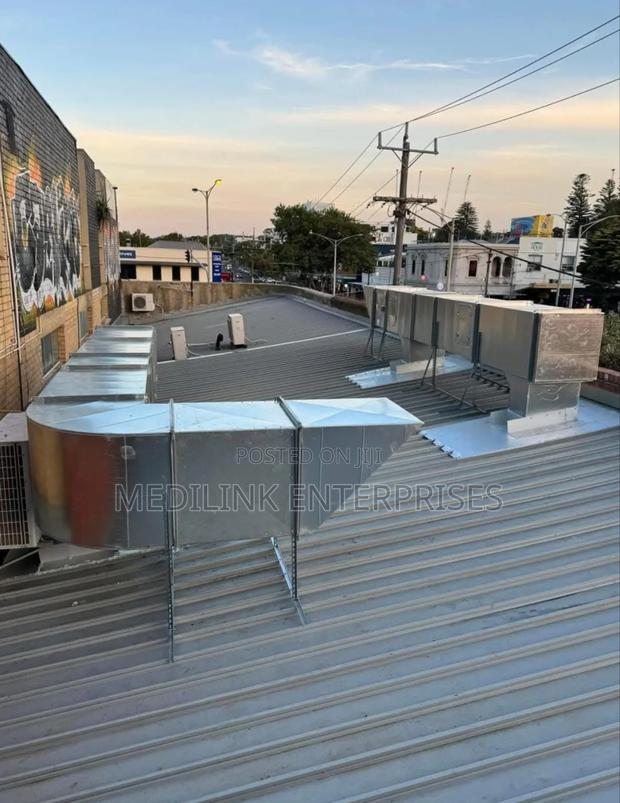 Commercial Kitchen Hood Installation Stainless Steel