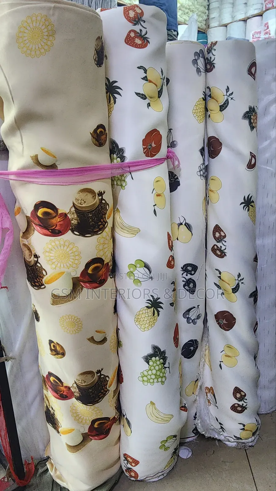 Kitchen Curtains With Fruits Patterns