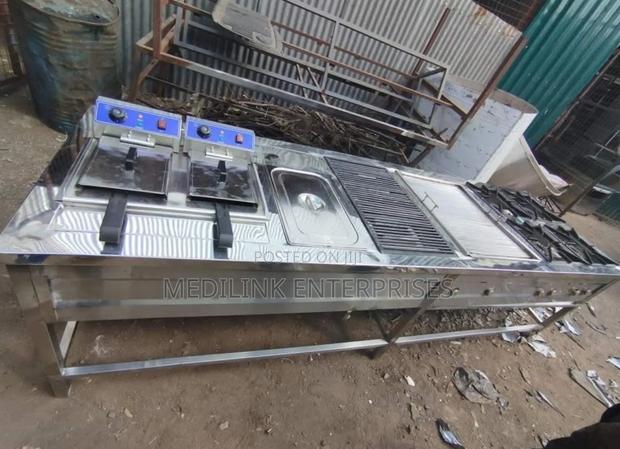 Commercial Kitchen Stainless Steel Cooking Unit