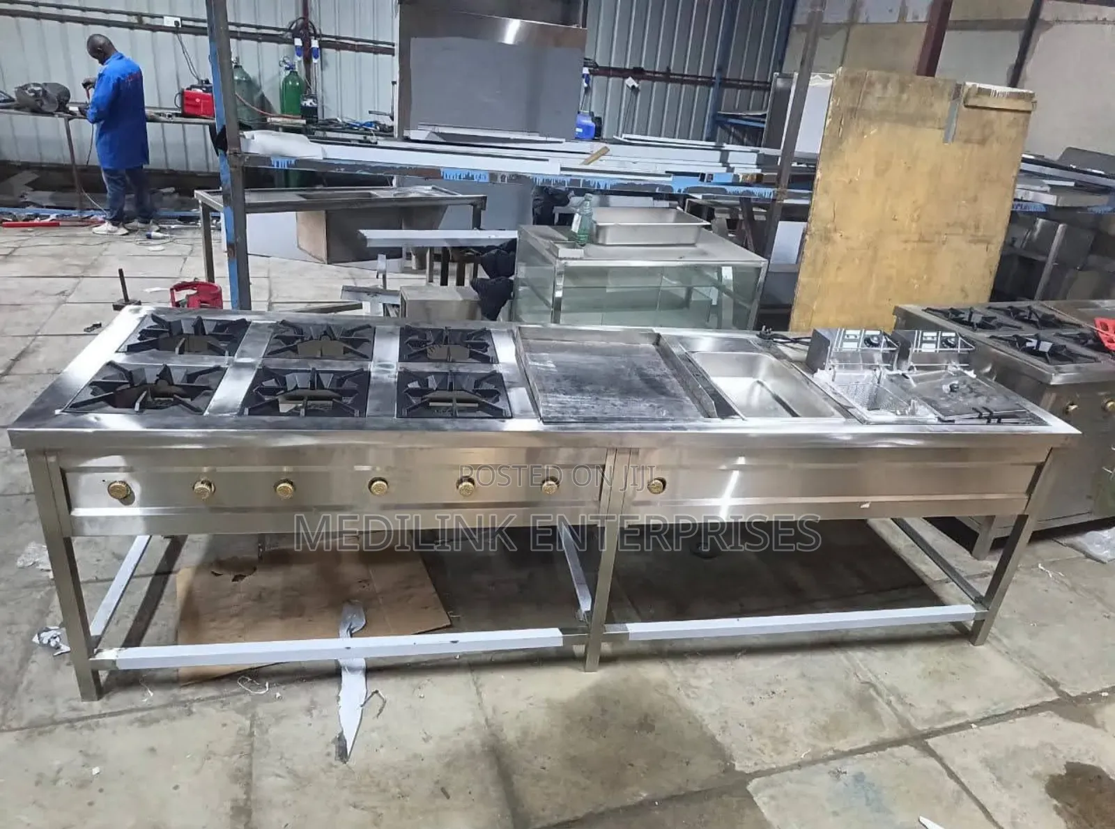 Stainless Steel Commercial Kitchen Unit (