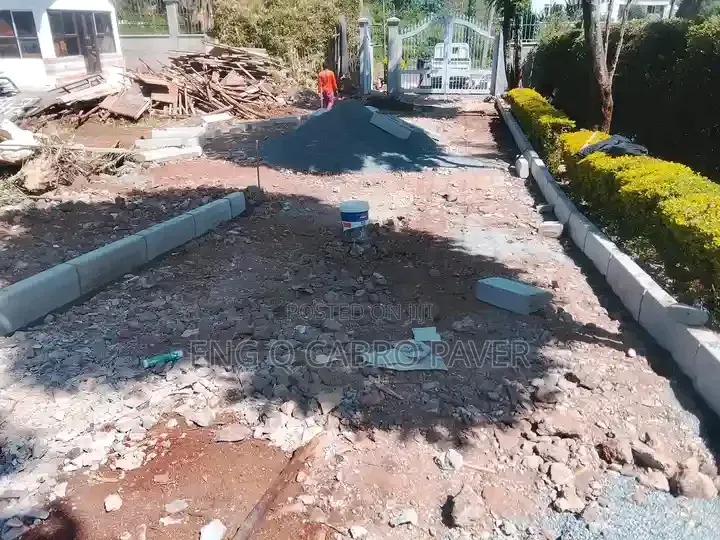 Construction Technical Ground Preparation Cabro Installation Polish