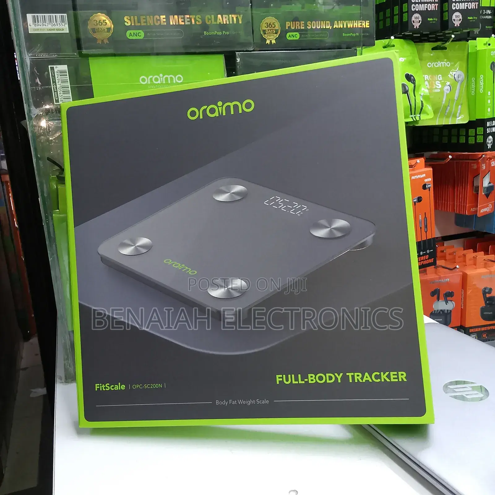 Oraimo Personal Weighing Scale,Full Body Tracker Max 150kg