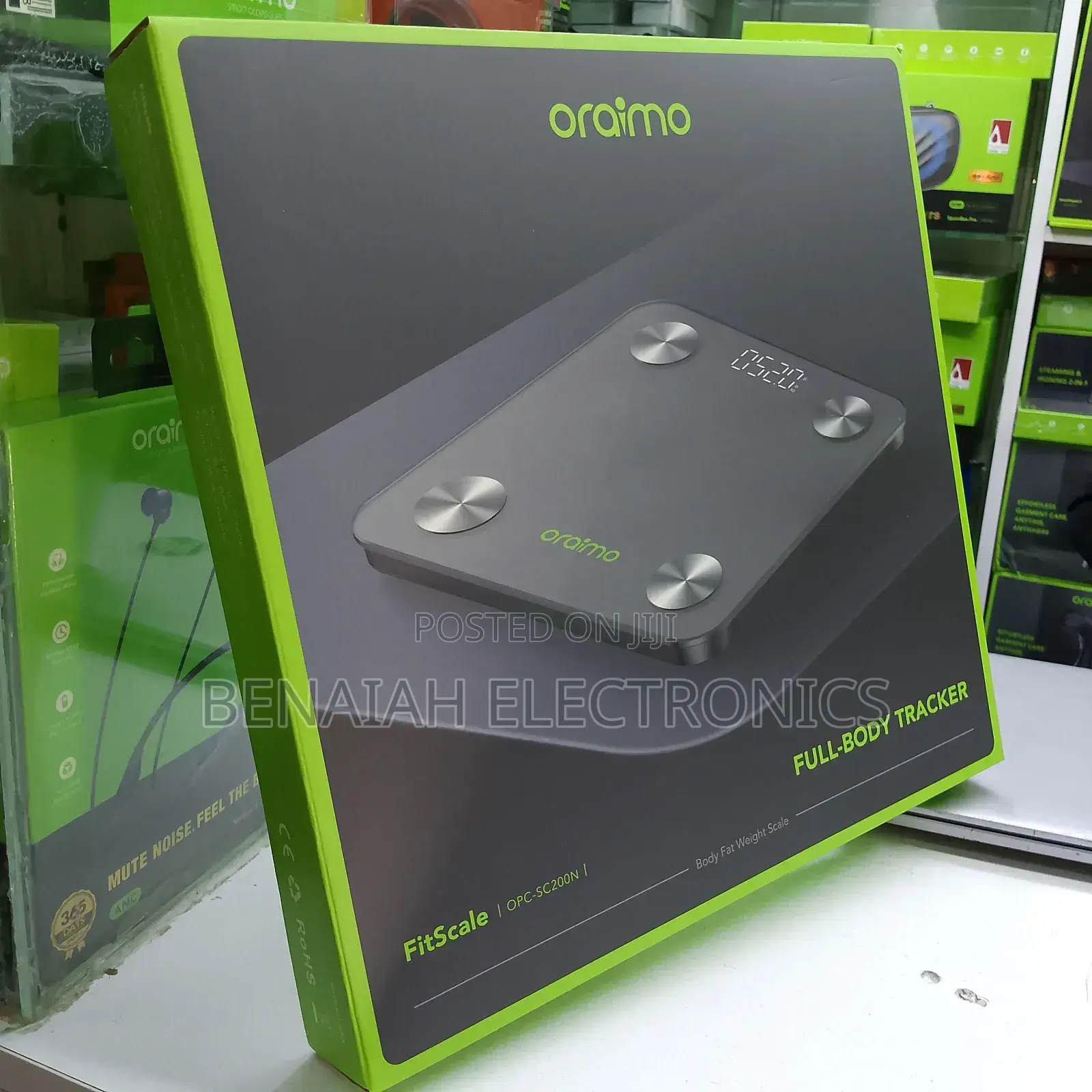 Oraimo Personal Weighing Scale,Full Body Tracker Max 150kg