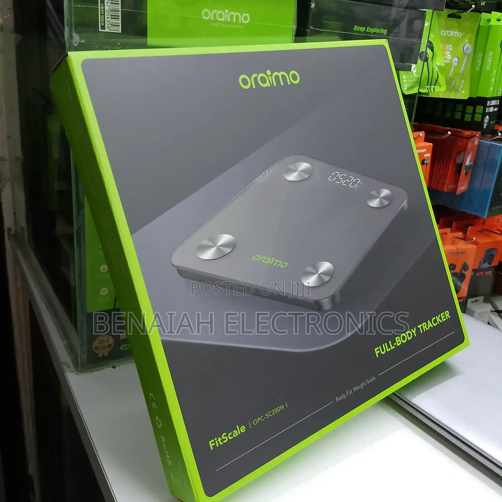 Personal Scale,Oraimo Professional Full Body Fat Tracker/ Max 150kg