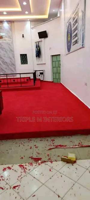 Church Stage Red Usa Style Carpet