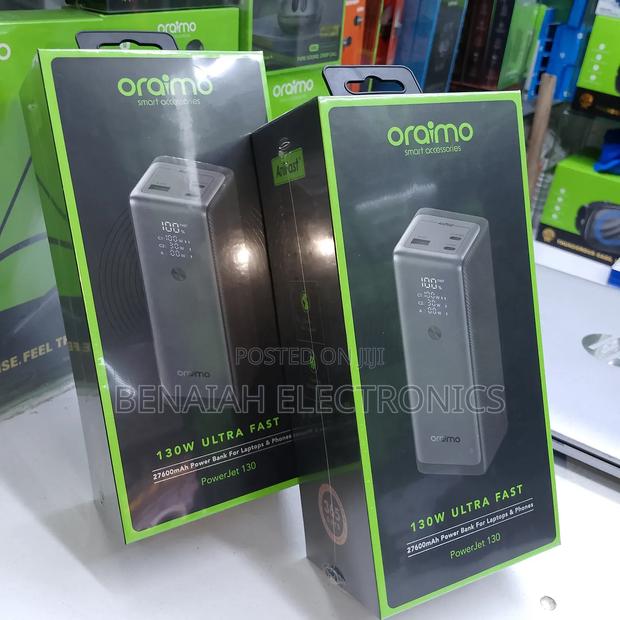 Oraimo Laptop Powerbank,27600 Mah,130 Watts.Fast Charging Powerbank