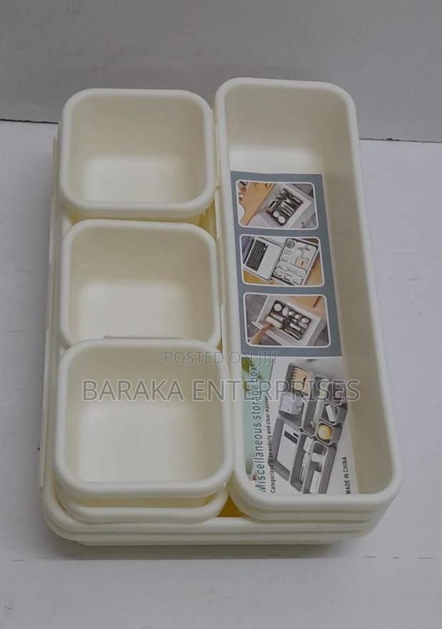 8pcs Set Adjustable Plastic Drawer Organiser - thumbnail 4