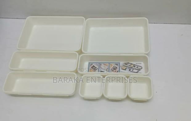 8pcs Set Adjustable Plastic Drawer Organiser - thumbnail 5