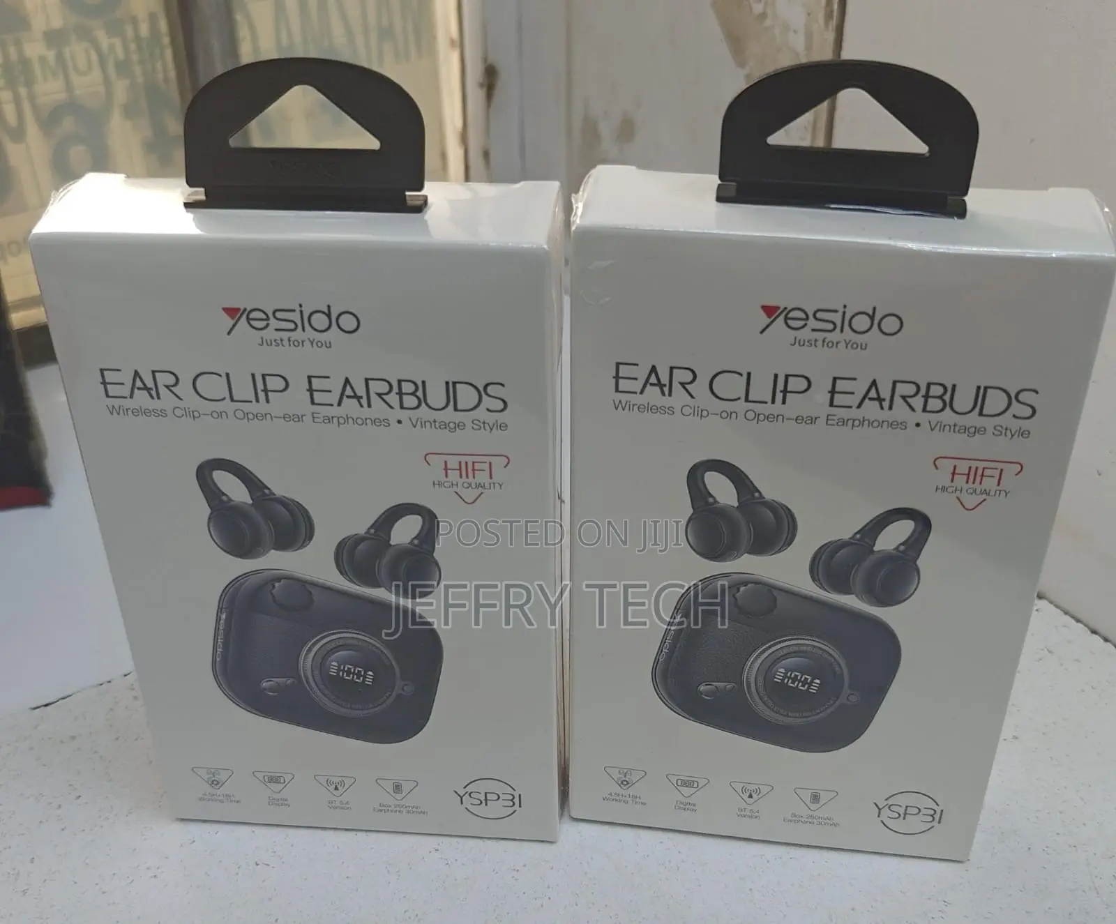 Yesido Ysp31 Clip-on Open Ear Ows Wireless Bluetooth Earphones(Black)