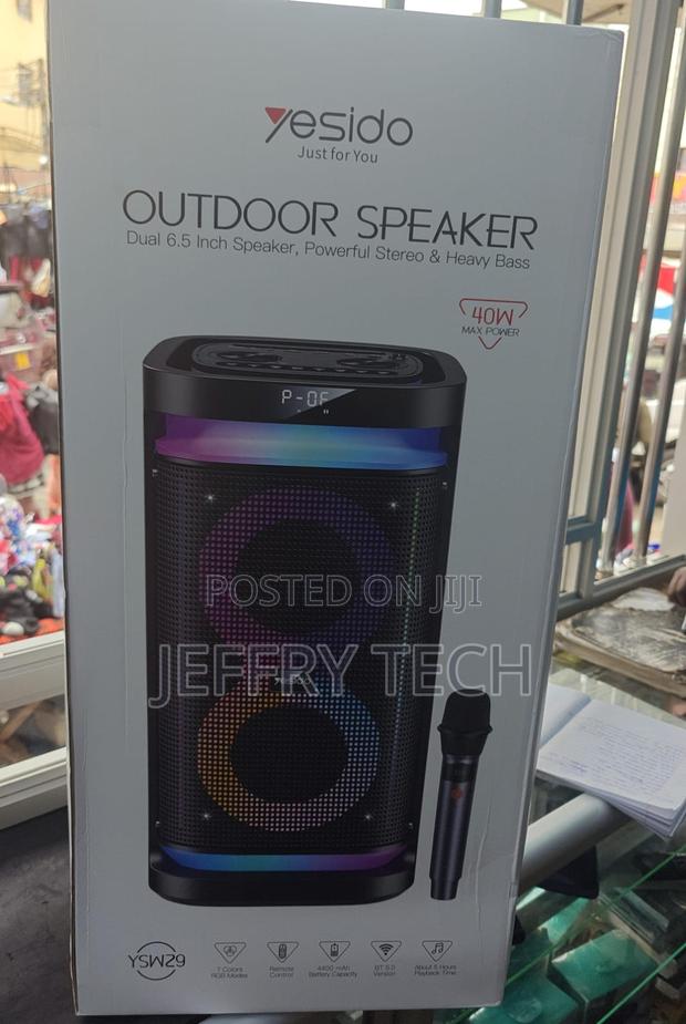 Yesido Ysw29 Bluetooth 5.0 RGB Wireless Speaker With 2 X 20w Built-In