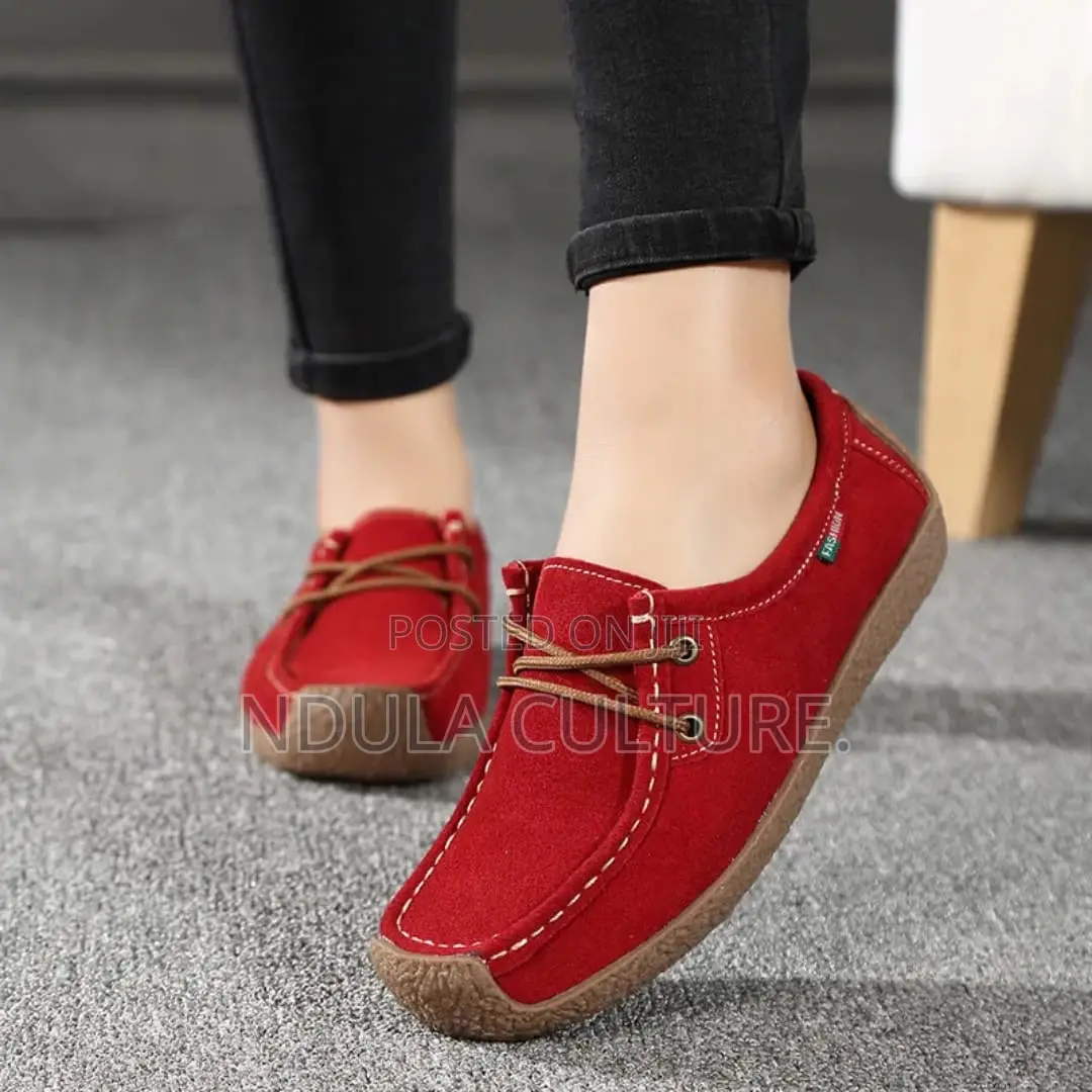 Ladies Fashion Leather Loafers