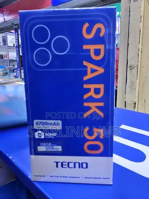 New Tecno Spark 50 128 GB Black