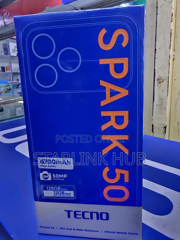 New Tecno Spark 50 128 GB Black - thumbnail 2