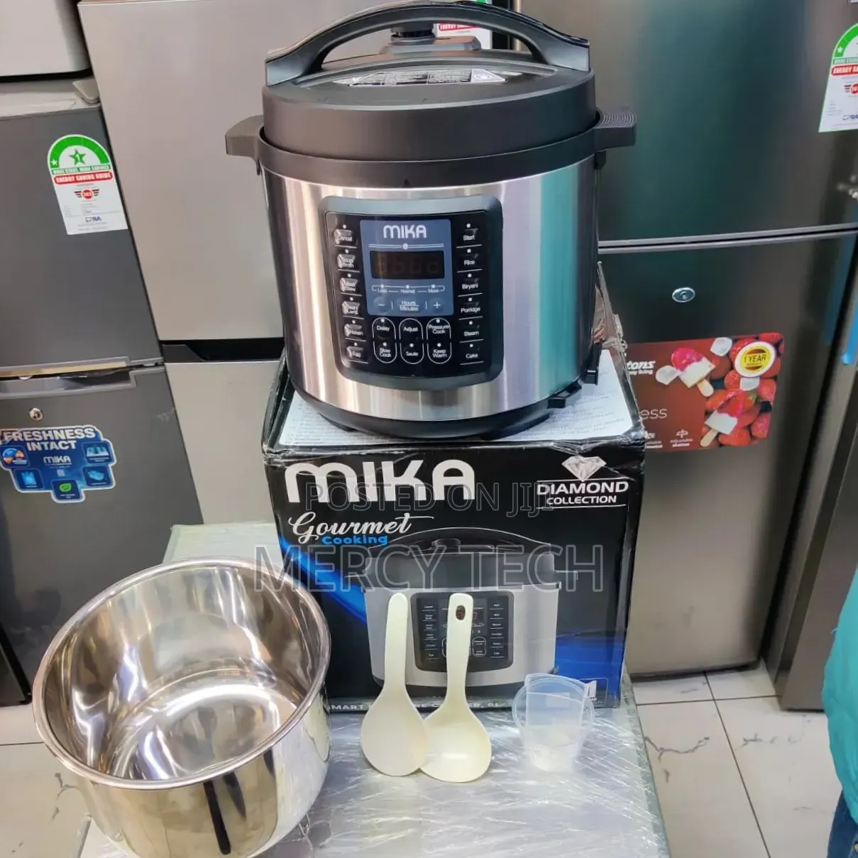 Mika Electric Pressure Cooker With Stainless Steel Pot