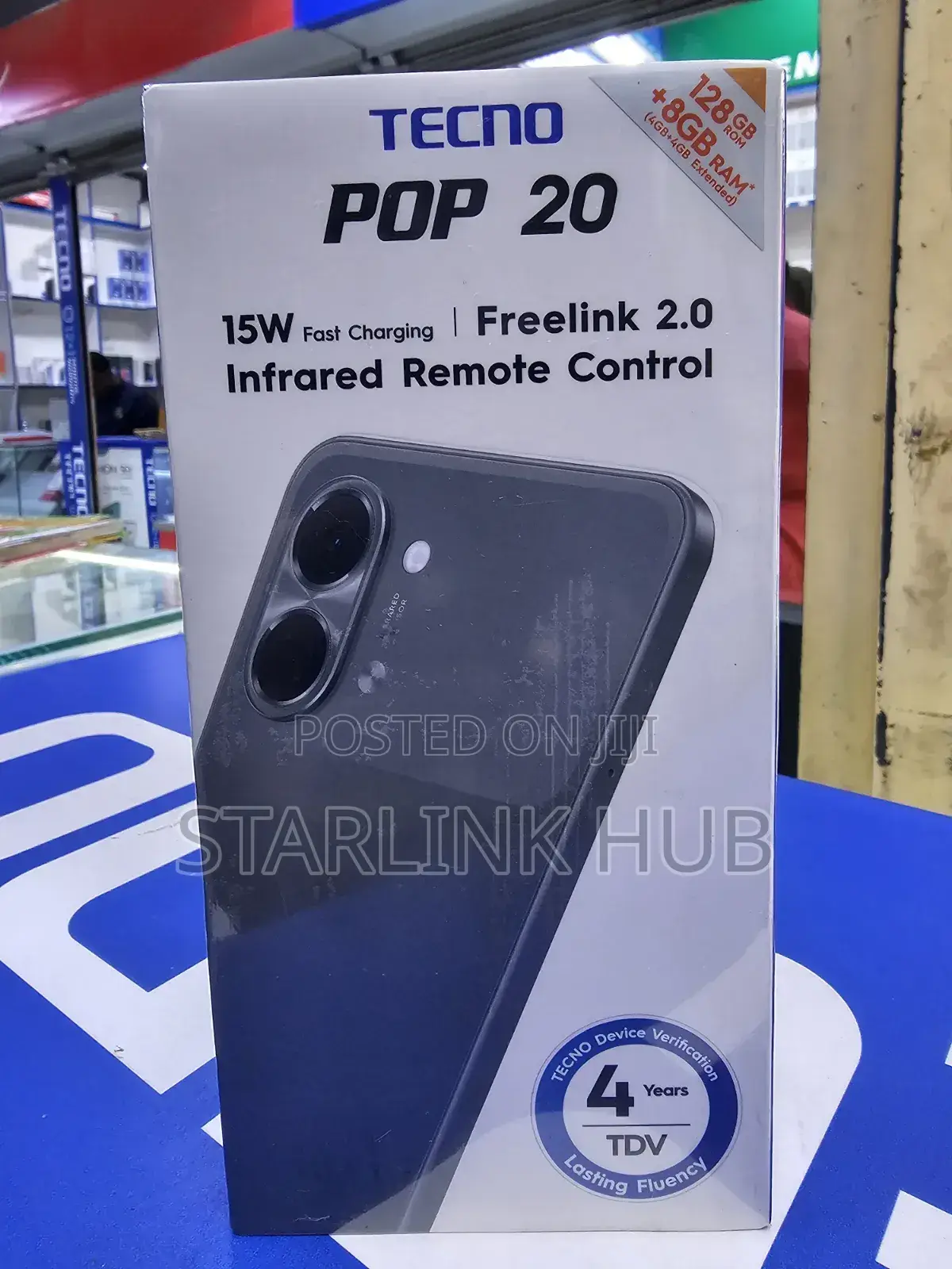 New Tecno Pop 20 128 GB Black