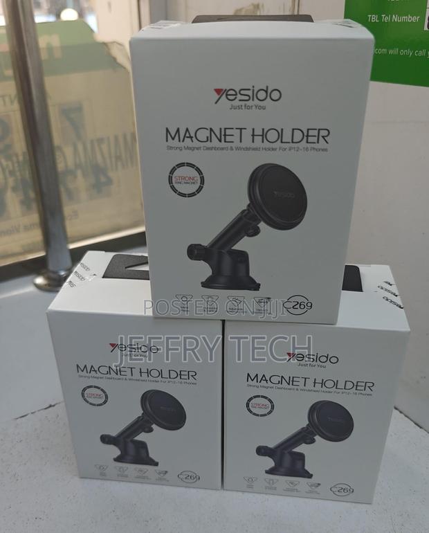 Yesido Rotation Telescopic Rod Magnetic Suction Cup Car Phone Holder