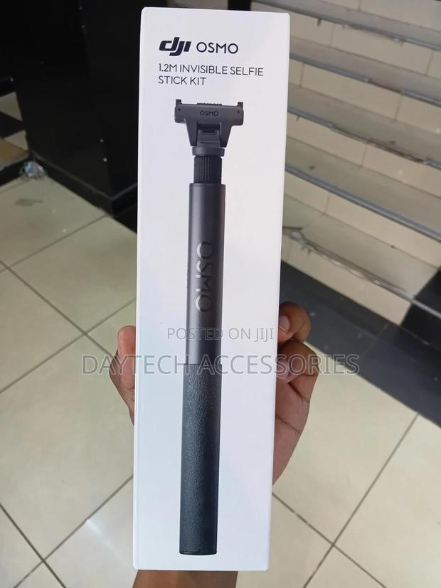 This Is a Dji Osmo 1.2m Invisible Selfie Stick Kit in Black.