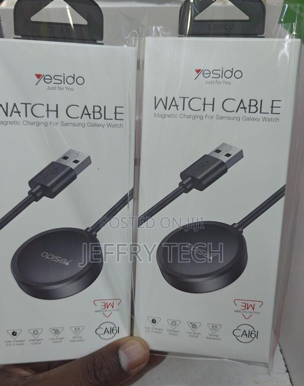 Yesido Ca161 Usb-a Samsung Watch Charging Cable, 1m Black - main view