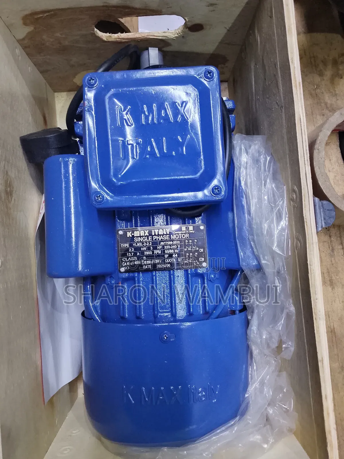 Kmax Italy Single Phase 3hp High Speed/3hp Electric Motor