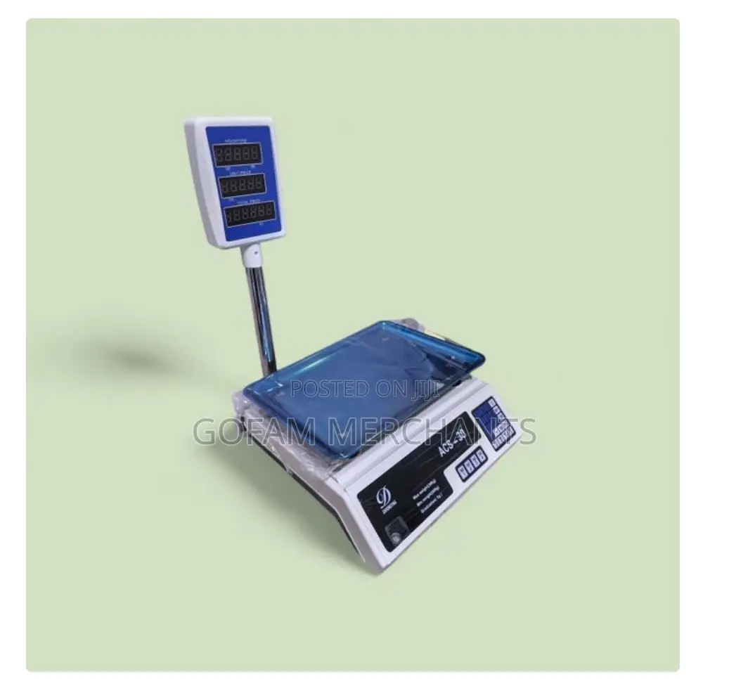Acs Commercial Electronic Price Computing Scale With LCD Display