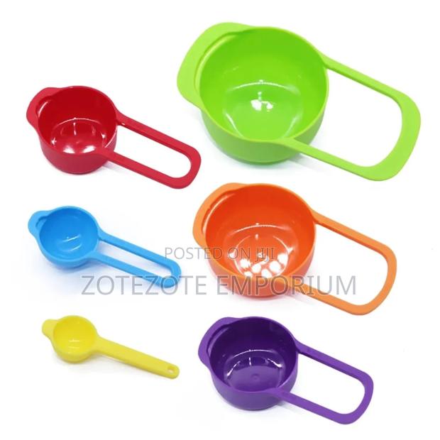 Colourful Nesting Measuring Cups and Spoon Set - thumbnail 2