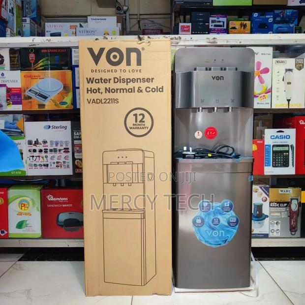 Von Water Dispenser – Model Vadl2211s(Dark Grey)