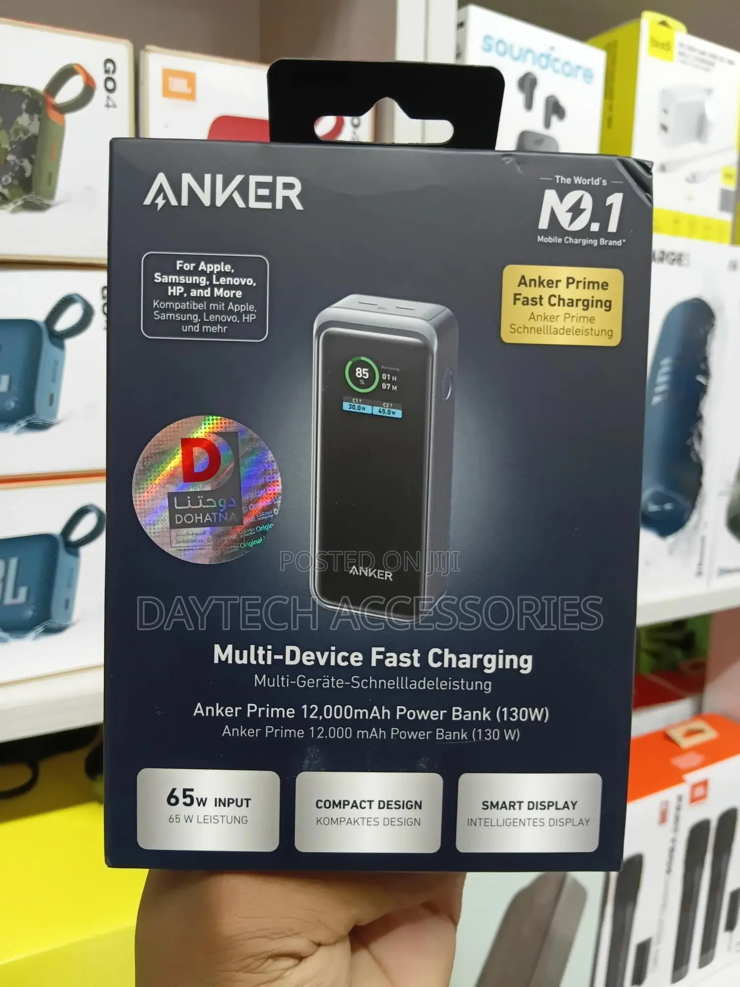 This Is An Anker Prime 12,000mah Power Bank (130w) In A Black Box