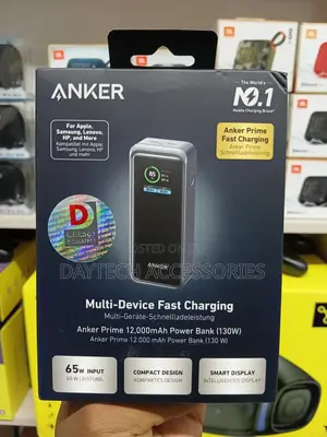This Is An Anker Prime 12,000mah Power Bank (130w) In A Black Box