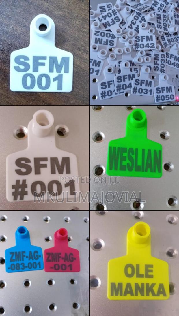 Slim and Broad Customized Ear Tags for Goats and Sheep