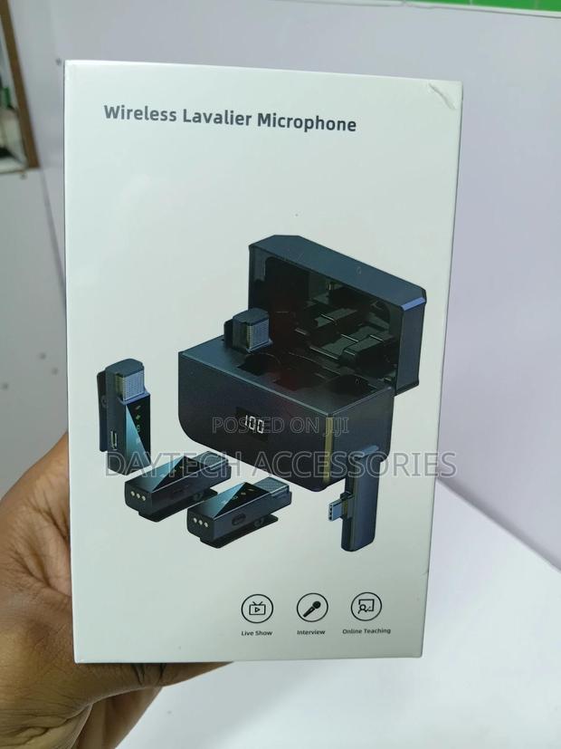 Zerfun 4-in-1 Wireless Lavalier Microphone System With a Charging Case - main view
