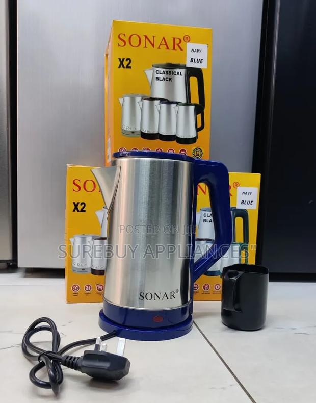 Sonar Cordless Electric Kettle 2l Model X2 Fast Boil