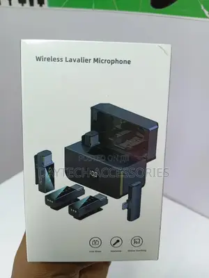 4-in-1 Noise Reduction Wireless Lavalier Microphone Set.